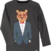 Appaman Kids Mr. Bear Long Sleeve Graphic Tee (Toddler/Little Kids/Big Kids) | Shirts & Tops